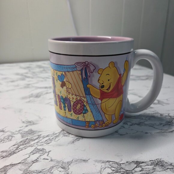 Disney Winnie The Pooh #1 Grandma Quilt Ceramic Coffee Tea Cup Mug - Picture 1 of 7